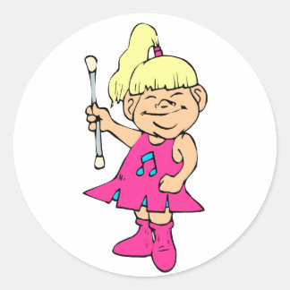 Adesivo Redondo Baton Twirler