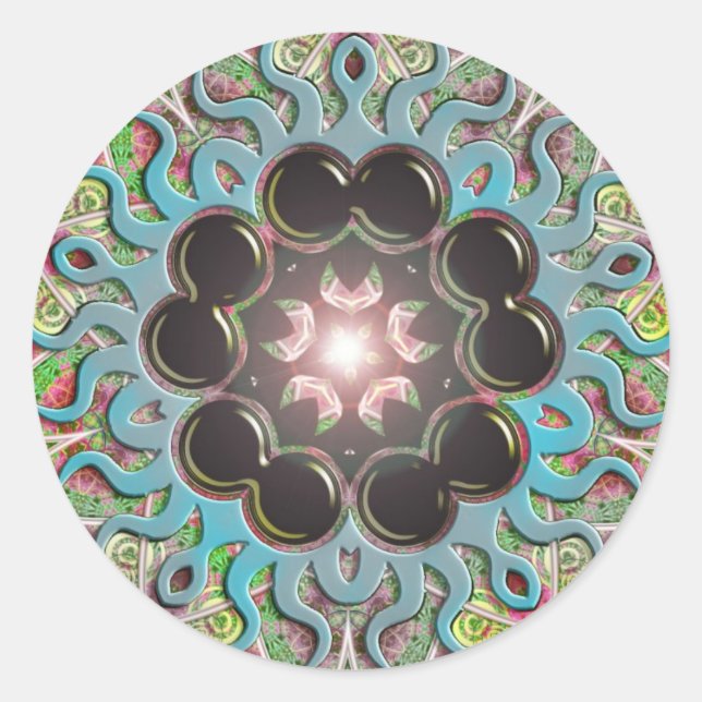 Adesivo Redondo BAUBLIA Sticker (Frente)