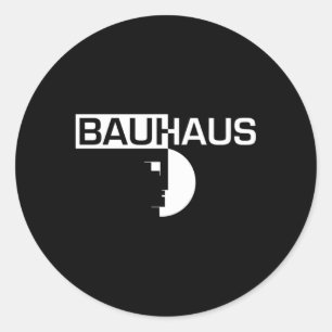 Adesivo Redondo Bauhaus Halved Emblem