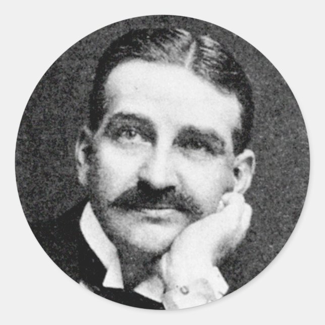 Adesivo Redondo Baum ~ Frank Lyman Writer Wizard of Oz (Frente)