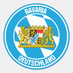 Adesivo Redondo Bavaria Round Emblem
