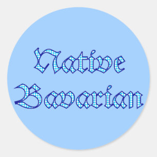 Adesivo Redondo Bavarian Native Bavaria Baviera bávara bávara