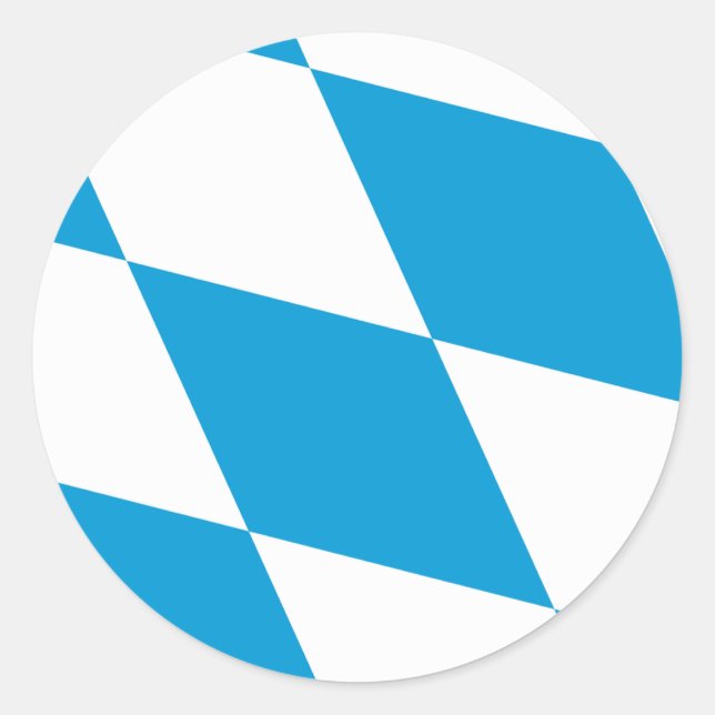 Adesivo Redondo Baviera Flag Bavarian (Frente)
