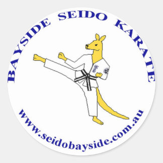 Adesivo Redondo Bayside Kangaroo no Seido Gi Sticker