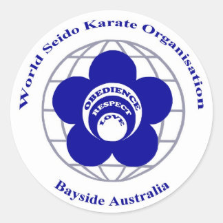 Adesivo Redondo Bayside Seido Karate Sticker
