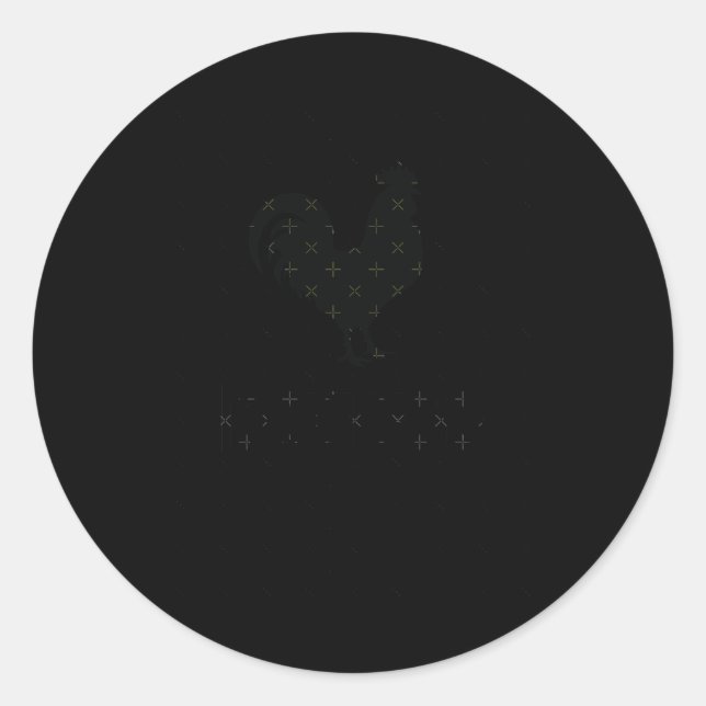 Adesivo Redondo Bbc S - Design Engraçado E Humorável (Frente)