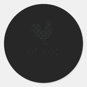 Adesivo Redondo Bbc S - Design Engraçado E Humorável