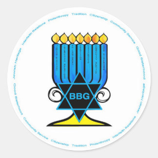 Adesivo Redondo BBG Menorah Stickers