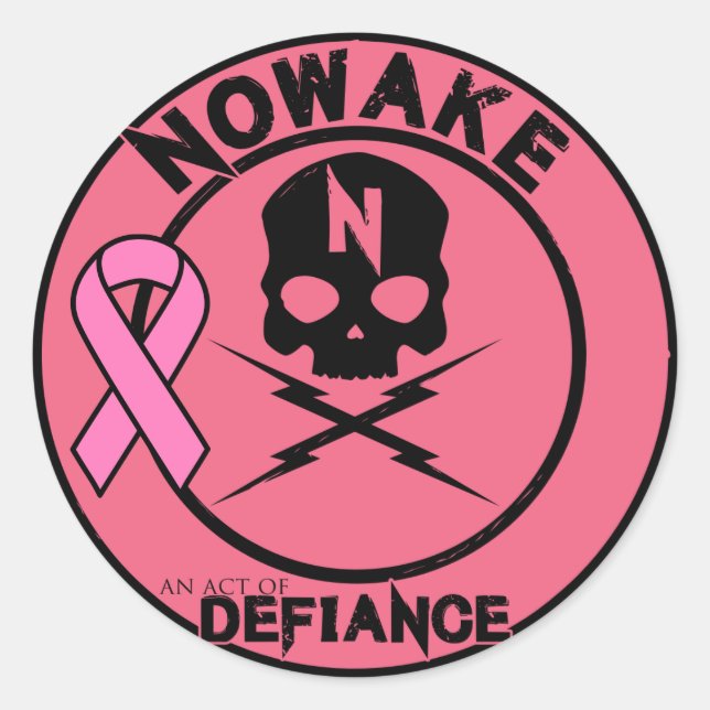 Adesivo Redondo BCA Stickers "An Act of Defiance" NOWAKE (Frente)