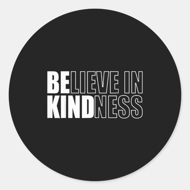 Adesivo Redondo Be Kind Insrational Kindness Motivational Quote Si (Frente)