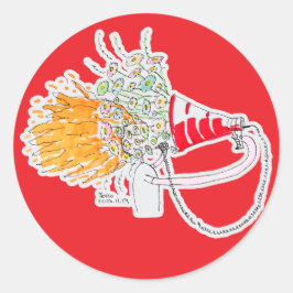 Adesivo Redondo Be Your Biggest Fan