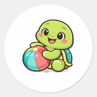 Adesivo Redondo Beach Ball Play