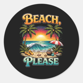 Adesivo Redondo Beach, Please