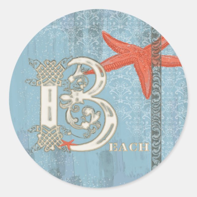 Adesivo Redondo BEACH - Sticker (Frente)