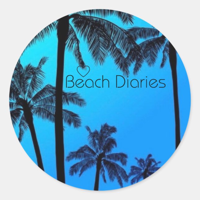 Adesivo Redondo Beach Stickers 2024 (Frente)