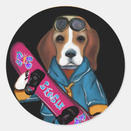 ADESIVO REDONDO BEAGLE