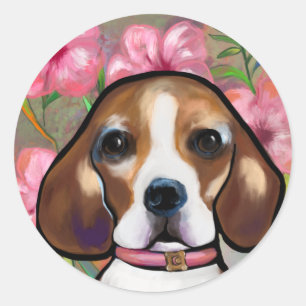 Adesivo Redondo Beagle        