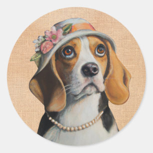 Adesivo Redondo Beagle Dog Classic round Sticker