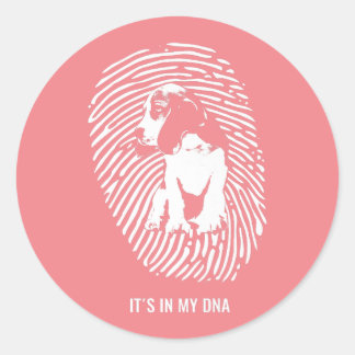 Adesivo Redondo Beagle Dog Raça Premium/ Beagle Dog Amantes