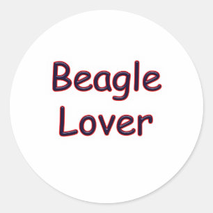 Adesivo Redondo Beagle Lover