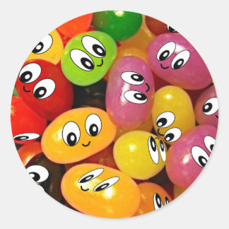 Adesivo Redondo Bean Gelly Cute