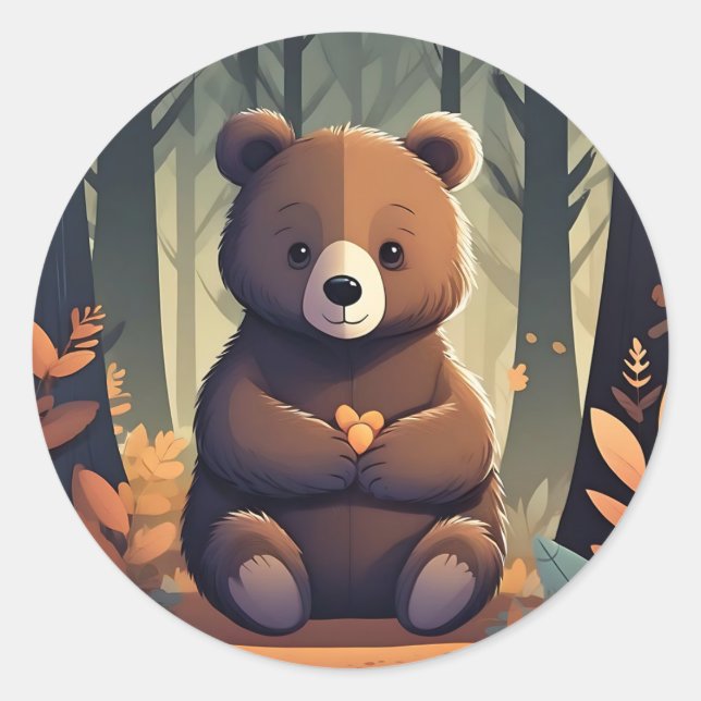 Adesivo Redondo Bear Bear Bear (Frente)