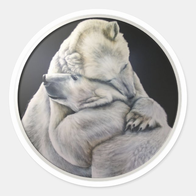Adesivo Redondo Bear Hug (Frente)