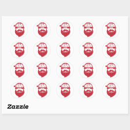 Adesivo Redondo Beard Season Stickers