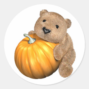 Adesivo Redondo BearPumpkin