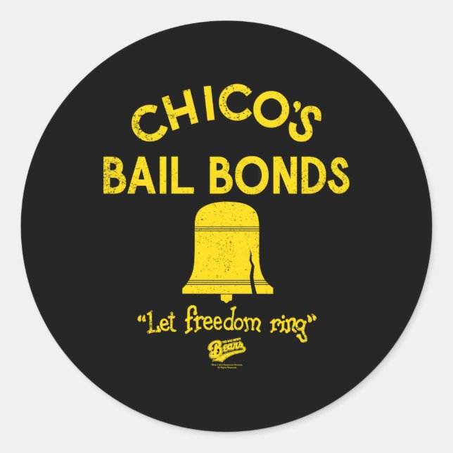 Adesivo Redondo Bears Chicos Bail Bonds (Frente)