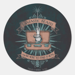 ADESIVO REDONDO BEASTAS FANTÁSTICOS E ONDE ENCONTRÁ-LOS?