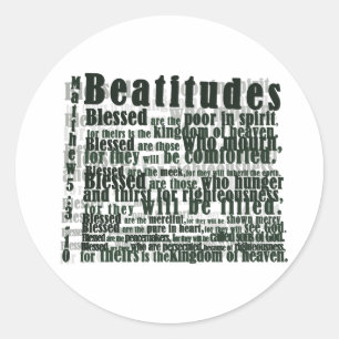 ADESIVO REDONDO BEATITUDES
