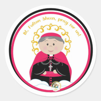 Adesivo Redondo Beato Fulton Sheen