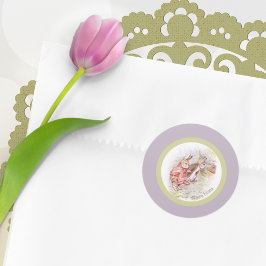 Adesivo Redondo Beatrix Potter Peter Rabbit Stickers