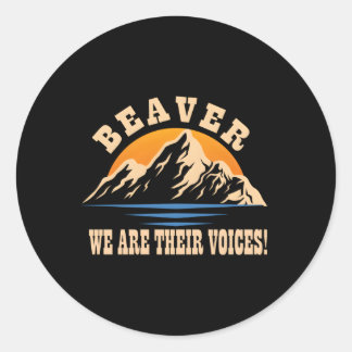 Adesivo Redondo Beaver para