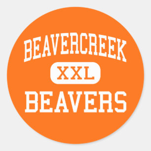 Adesivo Redondo Beavercreek - castores - alto - Beavercreek Ohio