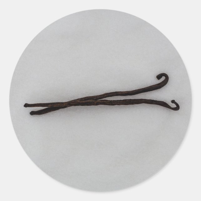 Adesivo Redondo Beba de baunilha com açúcar (Frente)