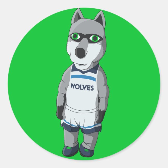 Adesivo Redondo Bêbado/Chomper Inflatable Crunch - Minnesota Basba (Frente)