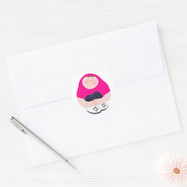 Adesivo Redondo Bebê (Envelope)