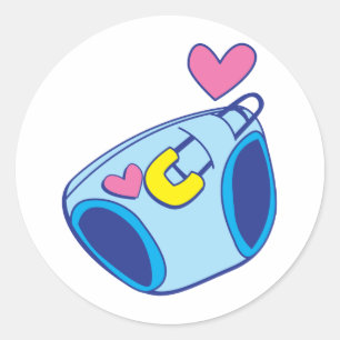 Adesivo Redondo Bebê da fralda