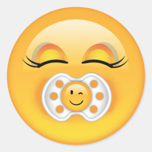 Adesivo Redondo Bebê doce ID231 de Emoji
