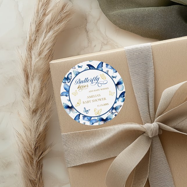 Adesivo Redondo Bebê Flor de Água Rosa Encantadora em Flor (Criador carregado)