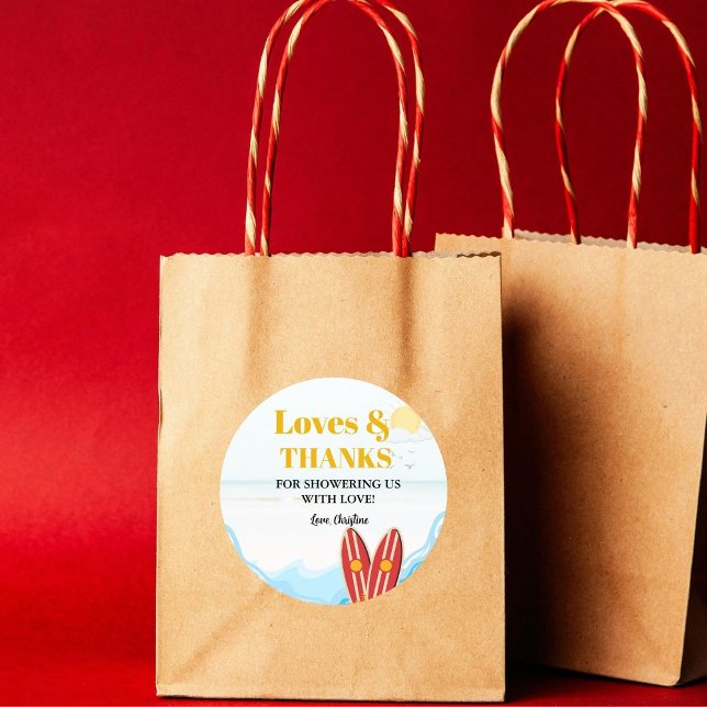 Adesivo Redondo Bebê na praia conselho obrigado você (Criador carregado)