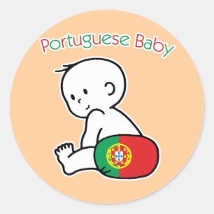 Adesivo Redondo Bebê português