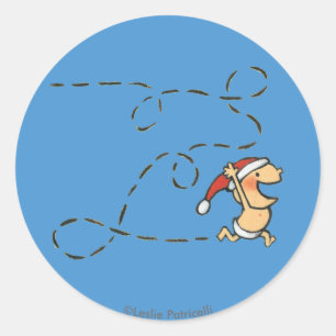 Adesivo Redondo Bebê que funciona na manhã de Natal