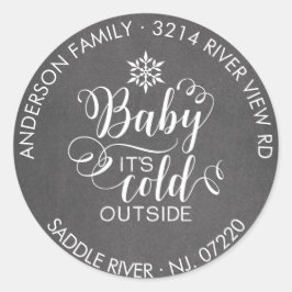 Adesivo Redondo Bebê redondo exclusivo É um endereço de devolução 