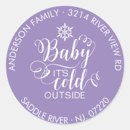 Adesivo Redondo Bebê redondo exclusivo É um endereço de devolução 