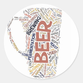 Adesivo Redondo Bebendo Oktoberfest