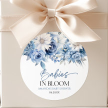 Bebês em Flor Bebê Azul Floral Múltiplos Chá de Be
