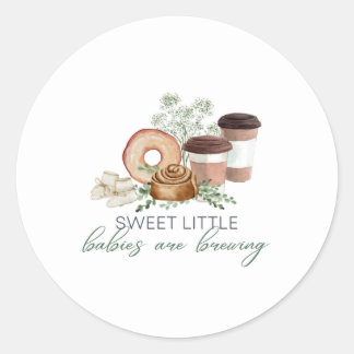 Adesivo Redondo Bebês estão se preparando